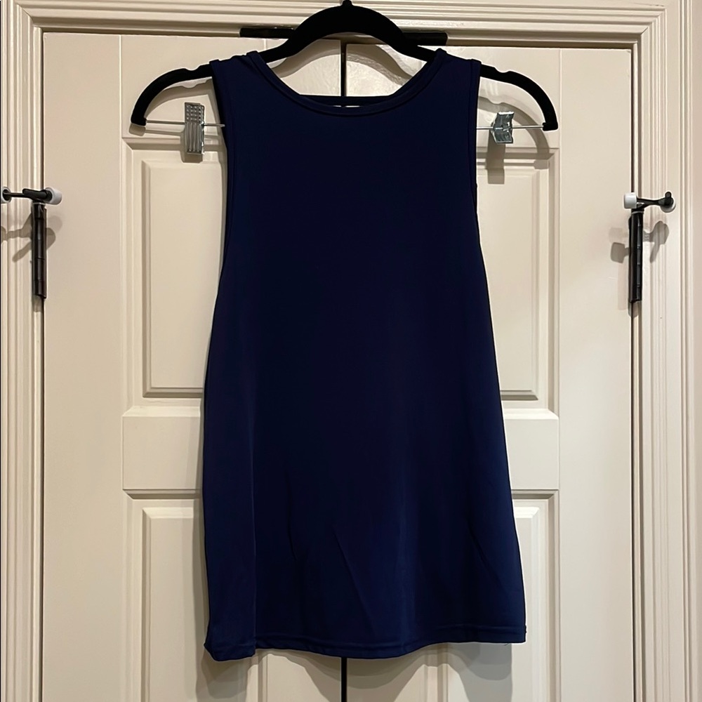 Women's Navy Sleeveless Top